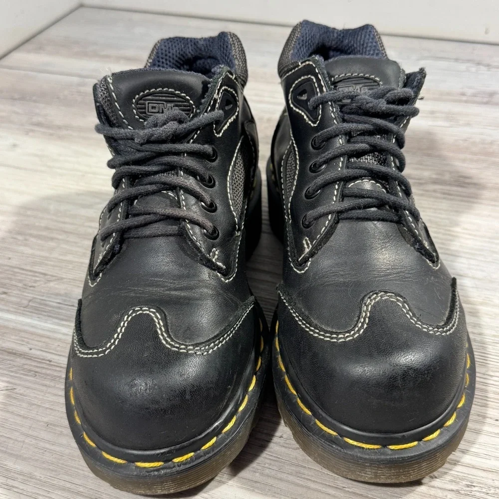 DR. MARTENS Docs DM's Chunky Leather Lace Up Boot‎ Shoes Kids Size UK 4 ENGLAND